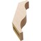 Ekena Millwork 3-inch W x 10-inch D x 14-inch H Funston Rough Cedar Woodgrain TimberThane Knee Brace, Primed BRCUR03X10X14FSTRCPR - alternate 3